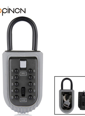 .. 4-digit Combination Lock Solid Compact Outdoor Wall Moun
