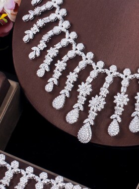 极速CWWZircons 4Pcs Super Shiny Luxury African Dubai CZ Whit