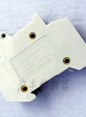 沪左RT18-32 1P2P3P4P 导轨安装保险丝熔断器底座 带指示灯 10X38