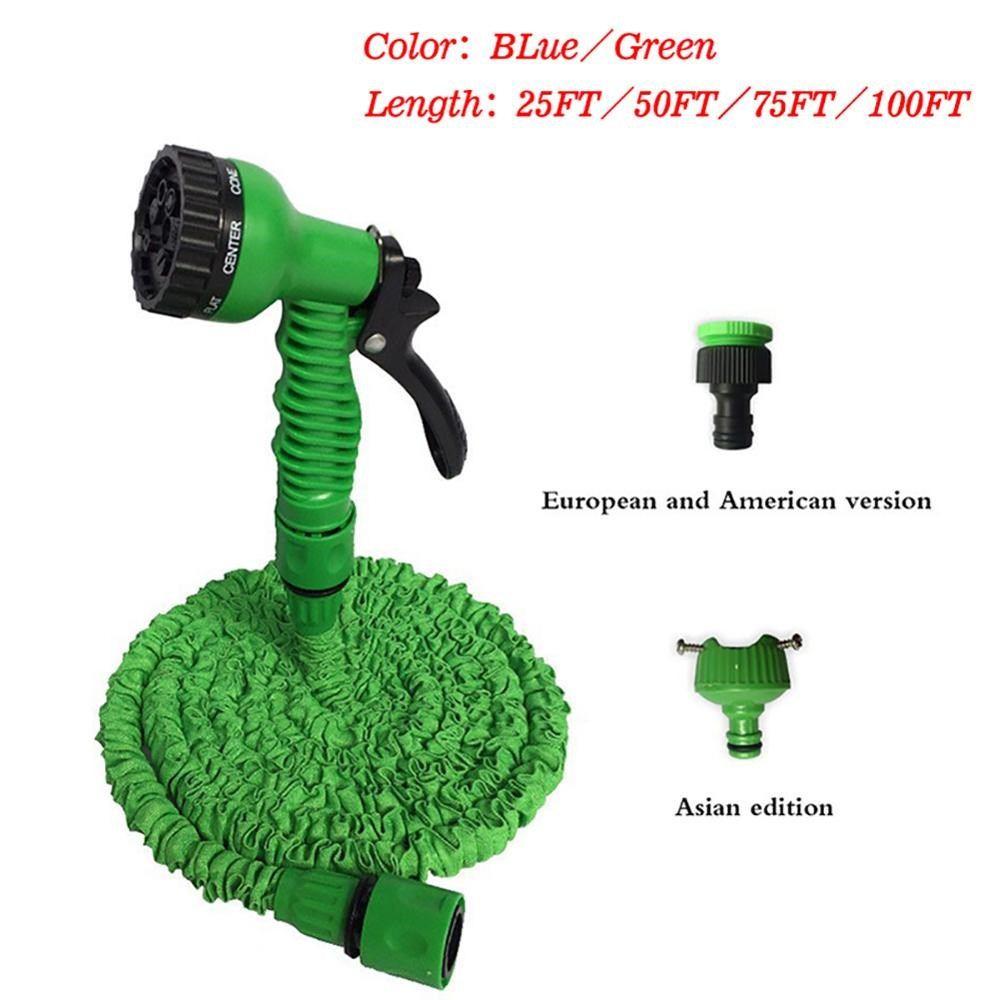 25FT-175FT Flexible Garden Hose Pipe Telescopic Water Hose W