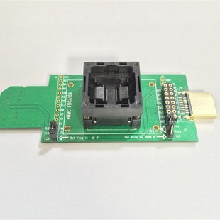 eMMC169测试座eMMC153 BGA153/169双接口烧录座手机闪存数据恢复