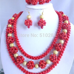 Coral 极速Exquisite. Neckla African Lovely Fashion Amazing