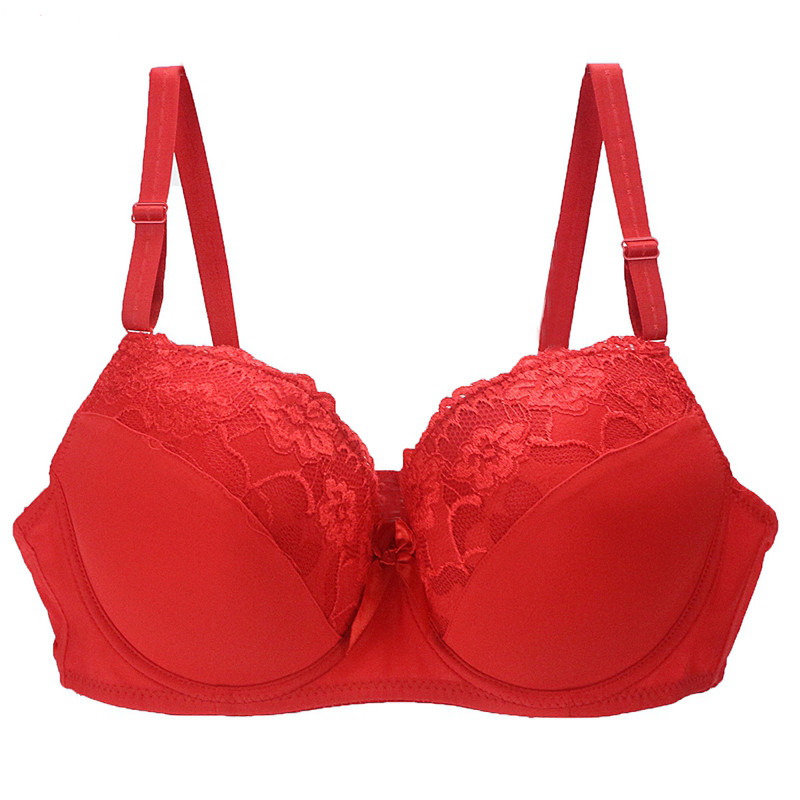 极速Hot Full Cup Bras Plus Size Big Underwear Wireless Adjus