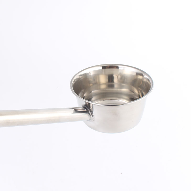 特厚不锈钢加长柄水勺水瓢打汤勺水舀水壳商用厨房大号汤勺粥勺子