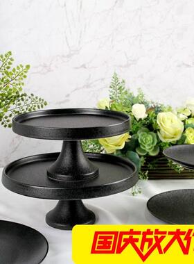 极速Decoration able set a dessetrJHJTTPTT st propcake tray d