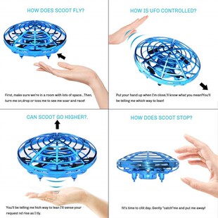 Flying collision Anti UFO Magic Hand Helicopter 极速Colorful