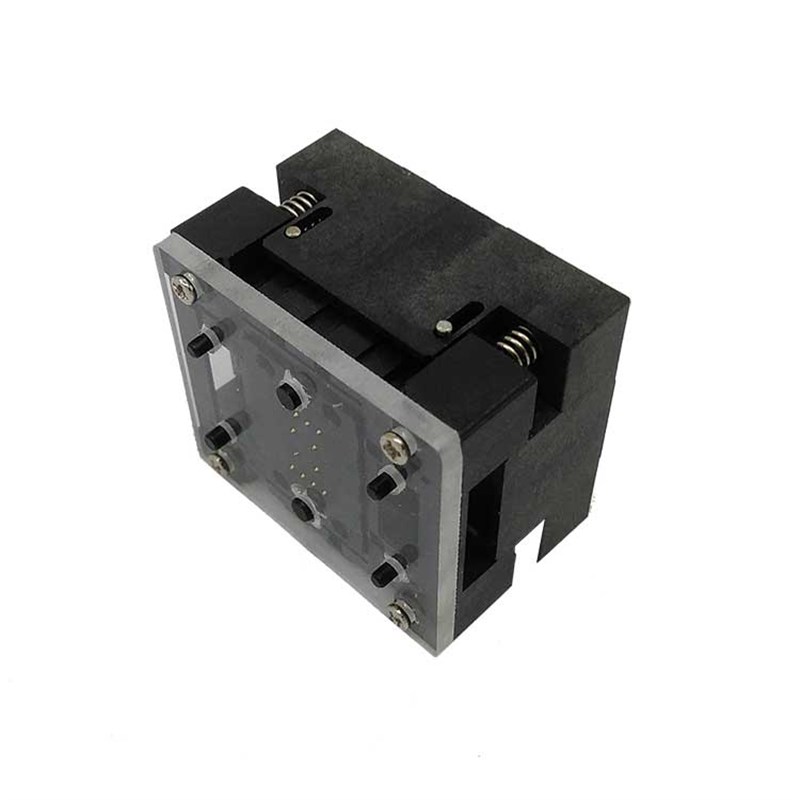 WSON8测试座DFN8-1.27 6*8mm探针座QFN8下压老化座厂家直销烧录座