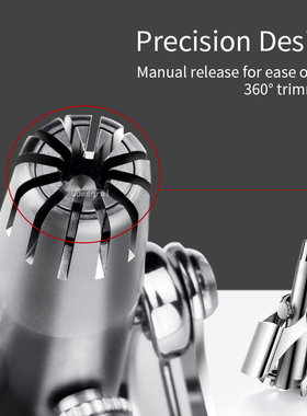 Nose Hair Ear Trimmer For Men Stainless Steel Manual Washabl