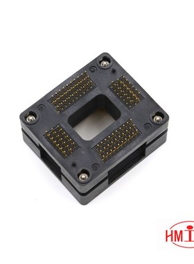 ENPLAS原装测试座OTQ-100-0.65-05按压式老化座镀金 QFP100烧录座