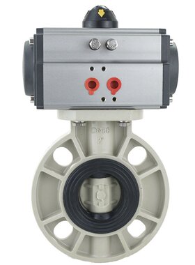 极速DN50658010H01耐酸。碱对夹D671X塑料蝶阀气动式耐PPH腐蚀PPR