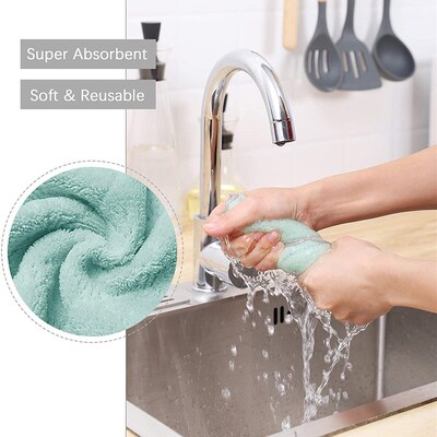 极速20 Pack Kitchen Dish Cloths, Super Absorbent Cleaning Di