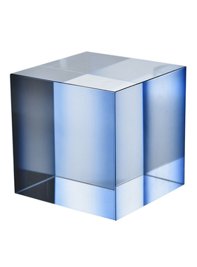 轻奢风几何水晶玻璃纸镇摆件样板间客厅书房办公室会议室软装饰品