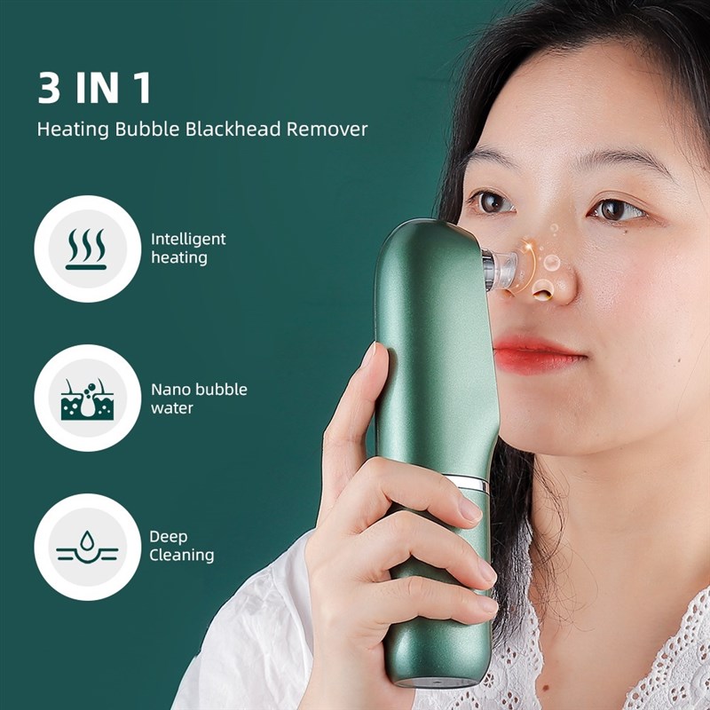 Heating Nano Bubble Water Blackhead Removal Vacuum Suction C