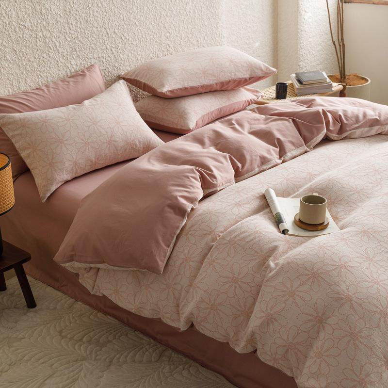 A类纯棉三层纱床上四件套春季全棉简约床笠款床品床单被套三件套4,家装灯饰光源,其它灯具灯饰,淘宝优惠券,粉丝福利购,淘宝优惠卷