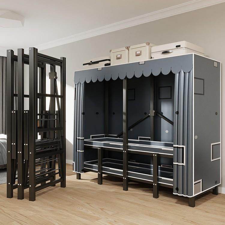 免安装一体伸缩衣柜可折叠多层加厚衣柜家用卧室出租房临时衣帽架,家装灯饰光源,其它灯具灯饰,淘宝优惠券,粉丝福利购,淘宝优惠卷