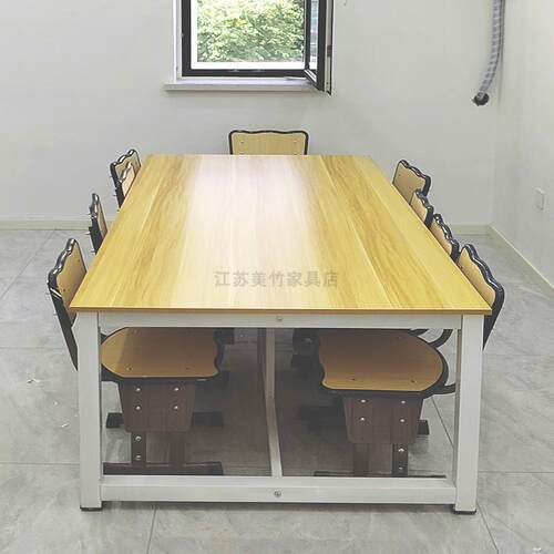 小学生课桌椅培训桌辅导班幼儿园美术桌绘画桌彩色儿童桌长条w&