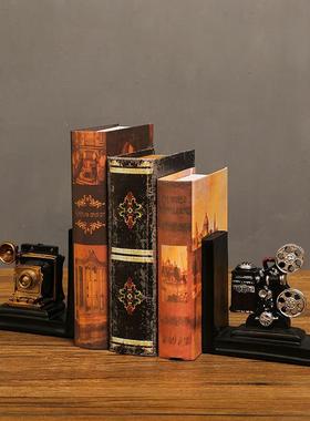 欧式创意书档书靠书立架子树脂摆件办公桌面书本杂志整理架装饰品