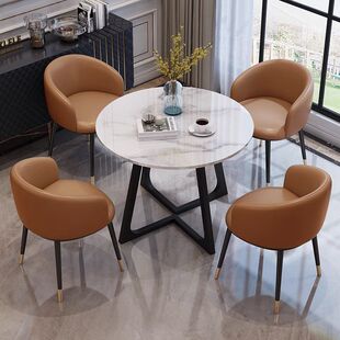 2026会客收纳可接待阳台小圆桌区简约洽谈组合休闲桌子桌椅办公室