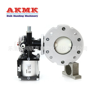 气动双法兰V2FS100SN粉体蝶阀水泥蝶阀粉尘粉煤灰蝶阀气动阀