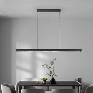 现代意式 办公室咖啡厅长条吊灯 一字极简餐厅吊灯酒店吧台创新个性