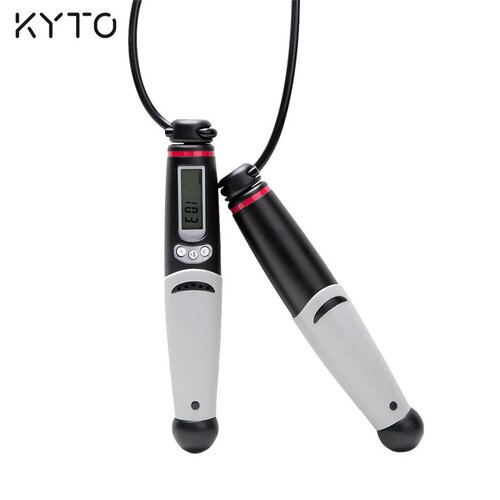 KYTO2106B黑色康都中考专用跳绳厂家直销KYTO成人健身计数跳绳