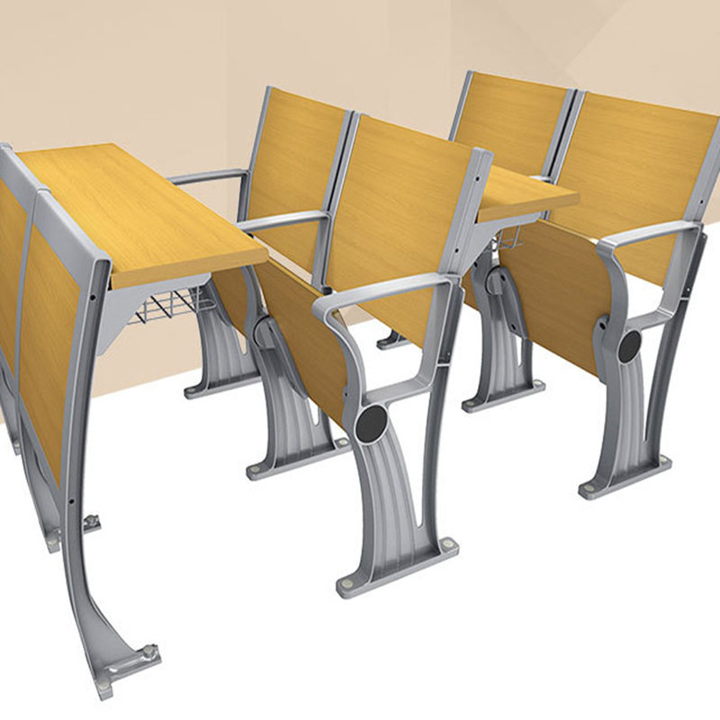 厂家供应各种阶梯教室排椅 多媒体会议室排椅固定学生课桌椅
