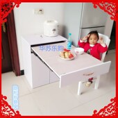 省空间重型四节隐藏餐桌滑轨工作台滑道操作台滑轨抽屉式 餐台导轨