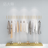 服装 店展示架上墙吊环吊挂挂杆婚纱不锈钢吊架壁挂悬挂衣架吊顶