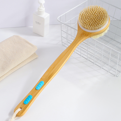 双面浴刷洗澡刷亲肤搓澡巾沐浴球搓背不求人长柄后背搓泥猪鬃刷子