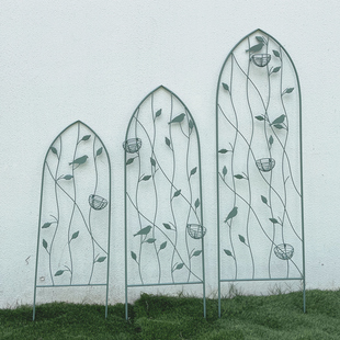 铁艺山乌龟月季 球兰铁线莲花架爬藤架子绿萝植物攀爬花支架杆室外