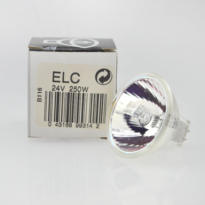 ELC 24V250W美国GE 生化分析仪卤钨灯泡24V 250W幻灯机显微镜灯泡