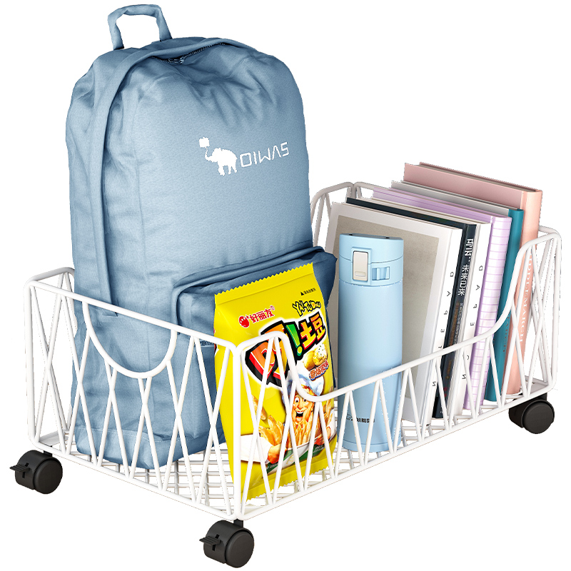 办公室书包置物架办公桌下收纳架桌面放包神器工位可移动书包架子