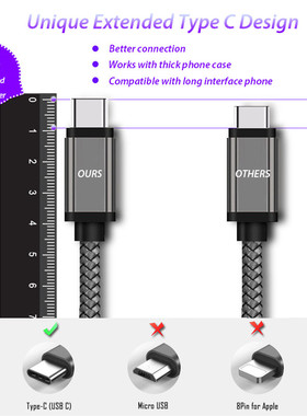 10mm USB Type C charger Cable For Blackview BV9900 Bv9700 Bv