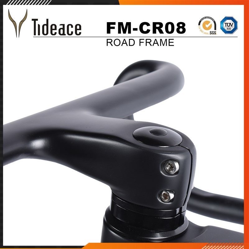 T1000碳纤维轻量化全隐藏带把手碟刹公路车架自行车内走线气动架