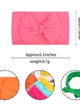 1 piece Soft Baby Headband Elastic Knot Turban Nylon Headban