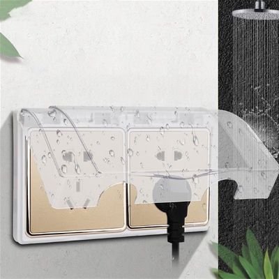 Typ 86 Splashproof Box Adhsiv Transparnt Sockt