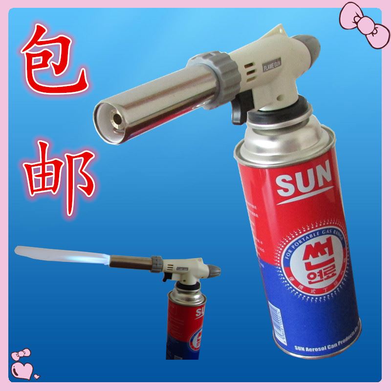 。920户外可携式卡扣气罐喷火枪头烧烤烘焙工具点火器 FLAME GUN