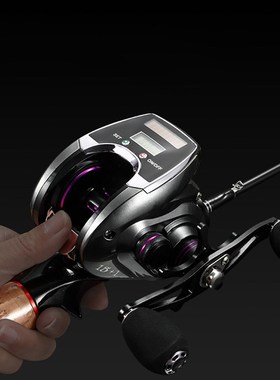New USB + Solar Charging Electronic Fishing Reel Line Counte