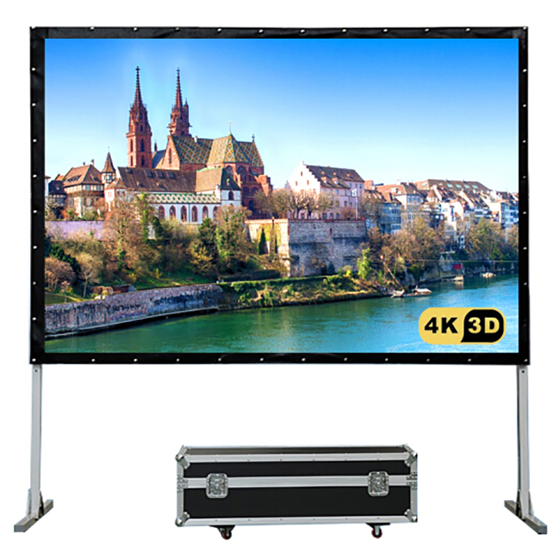 经科JK快速折叠幕133寸16:10 SO柔软正投软幕投影幕布配铝箱