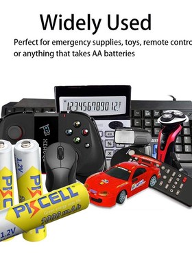 10PCS PKCELL 1.2v NI-MH AAA Battery 3A 1000MAH AAA Rechargea