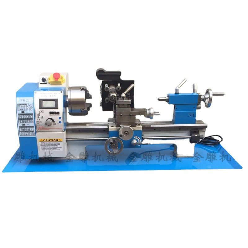 小型多功能家用木工车牀机械不锈钢铜铁铝金属加工车牀