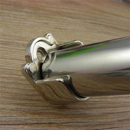 加厚 不锈钢杆配件19/22/25mm圆管 挂衣杆开口法兰座衣托可取下