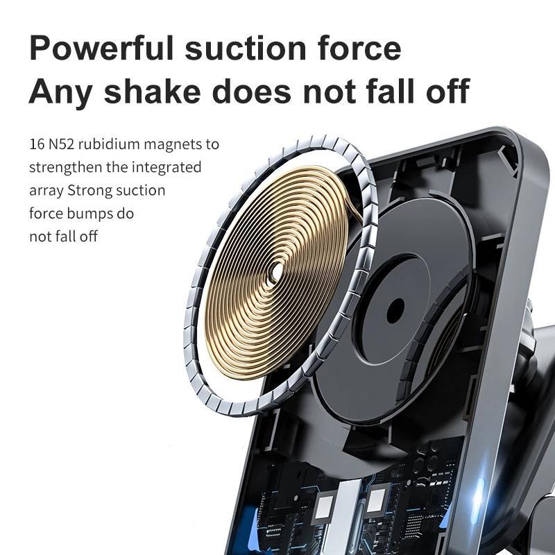 30W Magnetic Wireless Charger Car Air Vent Phone Holder Moun