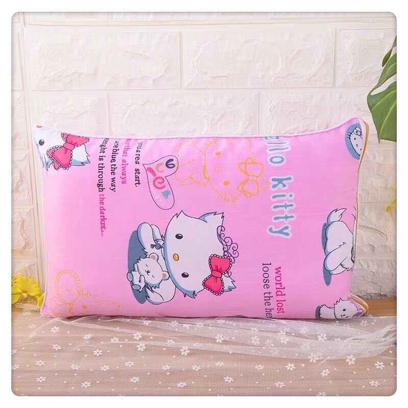 夏季儿童枕头幼儿园枕芯带枕套3-12岁男孩女孩小学生卡通枕头四季