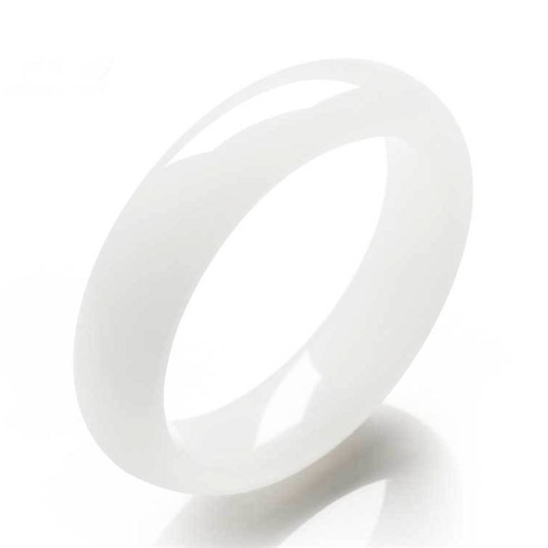 阿富汗白玉手镯 白雪公主细料玉镯女款羊脂白玉白玉手镯