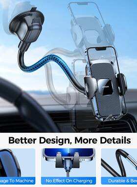 Joyroom Car Phone Holder Mount Flexible Long Arm AntiShake