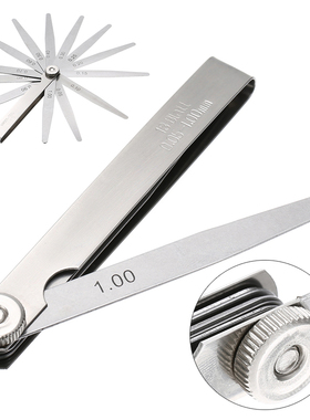 Metric 13 Blades Feeler Guage 0.05mm-1mm Thickness Gage Gap
