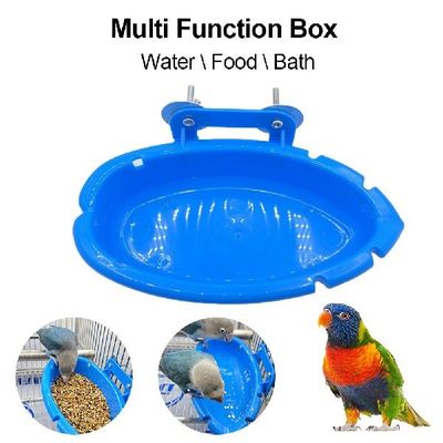 Hanging Bird Baths Tub Parrot Cage Bathing Box Bird