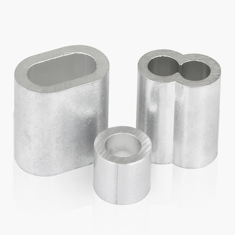 钢丝绳铝套钢丝夹头钢丝绳绳卡铝卡子锁扣铝接头八字卡扣双夹头。