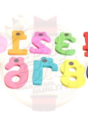 new set of10pcs cute numbers wooden fridge magnetic animal